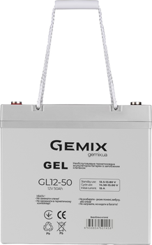 Аккумуляторная батарея Gemix Гелевая 12V 50Ah (GL12-50)