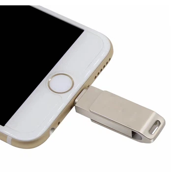 Флешка для iPhone и iPad 16GB AppDrive Lightning Metallic