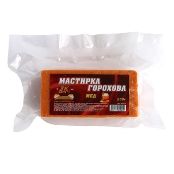 Прикорм 3KBaits Мастырка гороховая Мёд 200г (3KB1235)