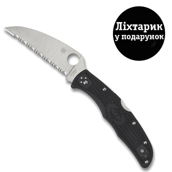 Ніж Spyderco Endura Wharncliffe серрейтор C10FSWCBK