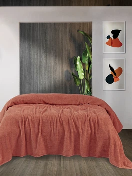 Простынь Iris Home махровая - Paprica 190*220