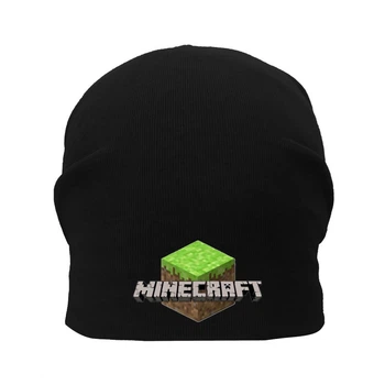 Шапка детская Майнкрафт черная (Minecraft-003) 54-56 см