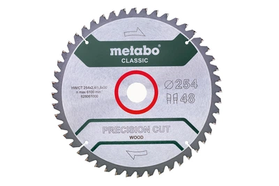 Пильный диск Metabo Precision Cut Wood Classic 254х2,4х30 мм Z48 WZ 5° neg, по дереву (Картон) 628061000 (8486)