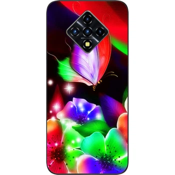 Чехол силиконовый SMTT для Infinix Zero 8 с картинкой Яркая бабочка