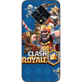 Силиконовый чехол SMTT для Infinix Zero 8 с картинкой Игры Clash Royale герои