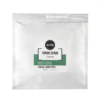 Скраб для тіла ALESSO Toning Scrub Cacao тонізуючий з какао 50 г (3273629128258)