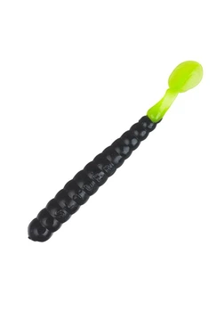 Віброхвіст Charlie Brewer's Bass Slider Grub 7,5 см. 13 шт. Black Chartreuse Tail (321149)
