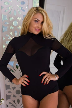 Комбідрес боді трикотажний Fleur Lingerie ДЭРИКА 46 чорний