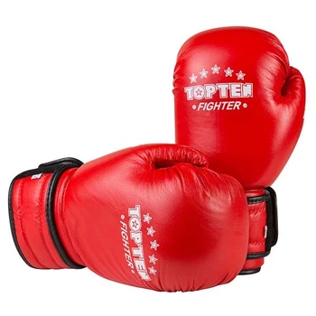 Боксерские перчатки TopTen X-2 кожа 12oz красные TT-X2