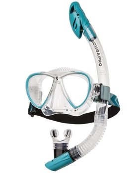 Набір Scubapro SYNERGY Twin COMBO (маска Synergy Twin+трубка Spectradry) прозоро-бірюзовий