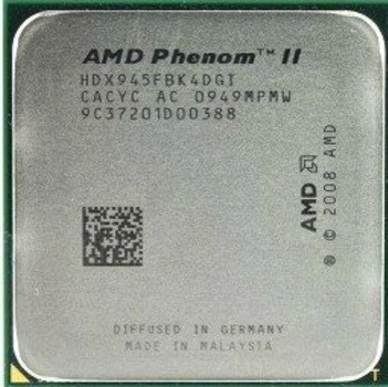 Процессор AMD PHENOM II X4 945 4 ЯДРА , 3.0 GHz, s AM3 / AM2+, Tray ( HDX945FBK4DGI ) Б/У