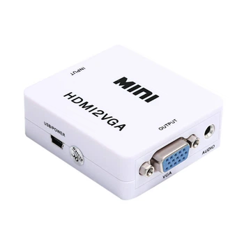 Адаптер конвертер Kronos HDMI-VGA 1080P HDV-630 VGA-01 Белый (par_VGA 4272)