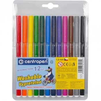 Фломастеры CENTROPEN 12 цветов - CENTROPEN - 7790/12