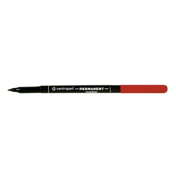 Маркер Centropen Permanent 1 мм круглый красный (2536)