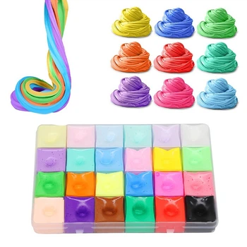 Slime набор из 24 цветов (слайм лизун) Marpiel MSK233G