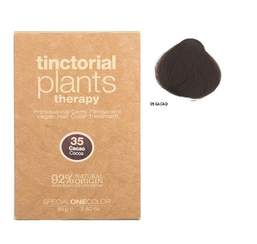 Веганська фарба для волосся TINCTORIAL PLANTS 35 CACAO натуральна, напівперманентна, рослинна 40г
