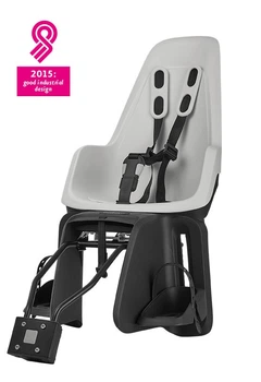 Дитяче заднє велокрісло на раму або багажник Bobike ONE Maxi Snow White