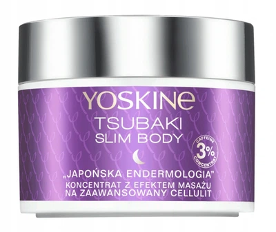 Антицеллюлитный крем для тела с кофеином Yoskine Tsubaki Slim Body Anti-Cellulite Cream 225 мл (5900525063717)