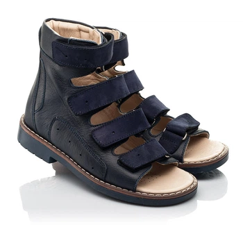 Ортопедические босоножки (с высоким берцем) Woopy Orthopedic 20 синий (10095)