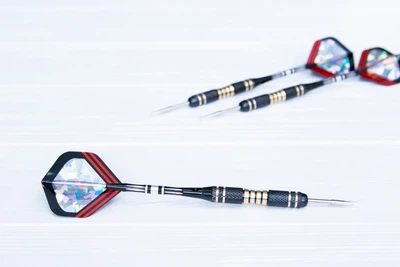 Продвинутые дротики дартс из латуни Cubes «Brass darts v3» 3 шт. (+ 3 оперения)
