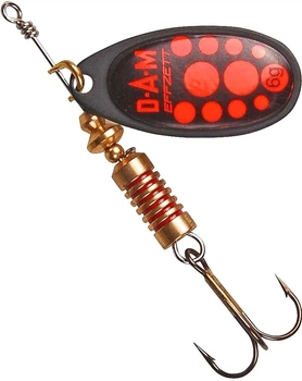 Блесна-вертушка DAM Effzett Standard Spinner 3 г (black red) (5131101)