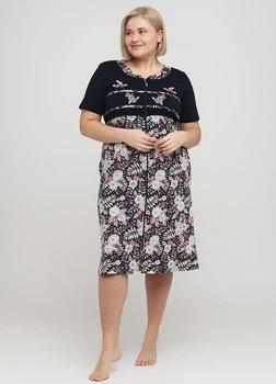 Халат Wild Love 2XL темно-синій 82364