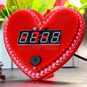 Радиоконструктор часы Love ArduinoKit электронные сборные в виде сердца