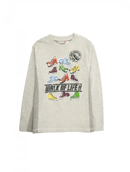 Футболка с длинным рукавом BOBOLI Kids (628017) Серый 8 Years-128 см