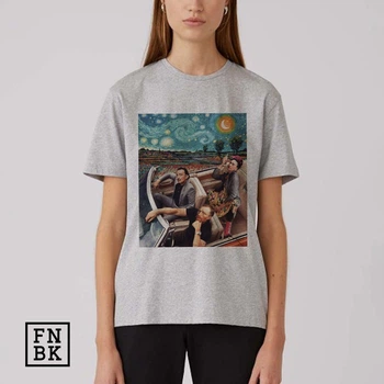 Футболка Fanbolka Ван Гог Дали и Фрида Кало XXL Светло-серая меланжевая (064UNAS2XL)