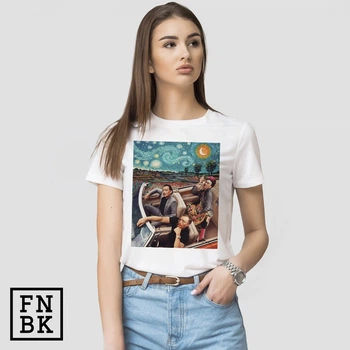 Футболка Fanbolka Ван Гог Дали и Фрида Кало L Белая (064WWHL)