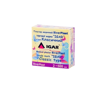 Пластырь медицинский IGAR RiverPlast на тканевой основе (хлопок) 2 см х 500 см