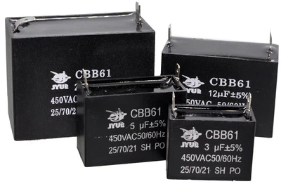 конденсатор JYUL CBB-61 3,5мкф - 450 VAC прямоугольный 38x20x30 арт.кон250