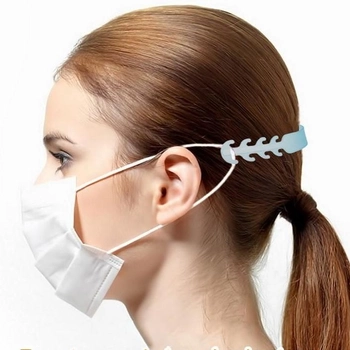 Тримач для маски пластиковий прямий для комфортного носіння масок 10 шт