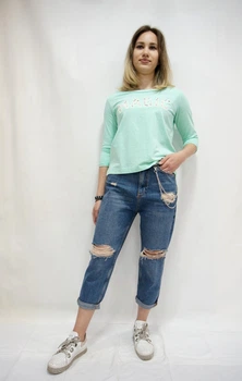 Джинсы PULL&BEAR GIRLENJOY 38 синий 2002/2