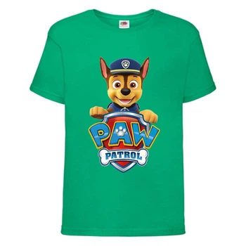 Футболка дитяча Щенячий патруль (Paw Patrol) зелена (racer-green) розмір 104 см