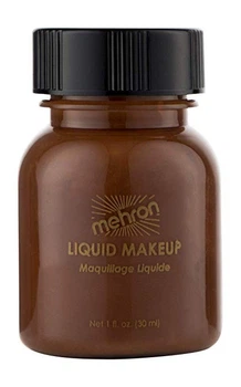 MEHRON Жидкий грим Liquid Makeup, Sable Brown (Коричневый), 30 мл