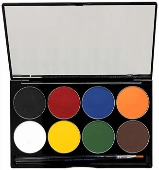 Палитра аквагрима MEHRON Paradise Makeup AQ Basic, 8 цветов по 7 г