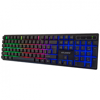 Дротова клавіатура ENG/RU з RGB підсвіткою Atlanfa AT-6300 Lendslides (6300 RGB)