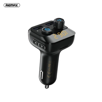 ФМ модулятор Remax with bluetooth FM RCC105 |2USB, 3.4A|. Black