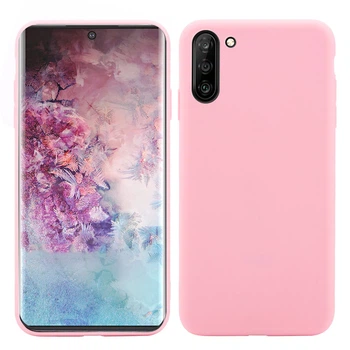 Чехол Soft Touch для Samsung Galaxy Note 10 (N970) силикон бампер светло-розовый