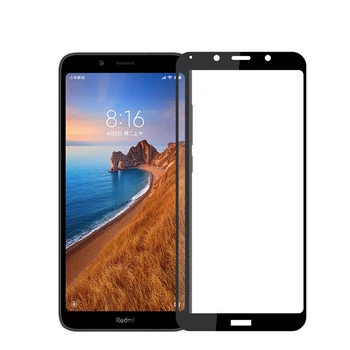 Защитное стекло LUX для Xiaomi Redmi 7A Full Сover черный 0,3 мм в упаковке