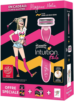 Жіночий набір для гоління Wilkinson Intuition fab (1 ст. з касетою + 3 касети) 01616