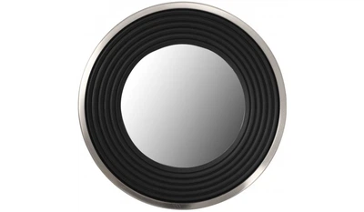 Настінне дзеркало Kayoom Round 825 Silver/Black Ø 51 см
