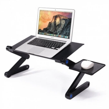 Столик подставка трансформер для ноутбука Laptop Table T8 рабочая поверхность 42х26,4 см черный
