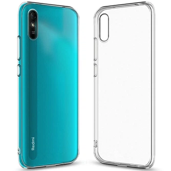 Силиконовый чехол Fashion Case Clear для Xiaomi Redmi 9А Прозрачный