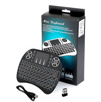 Бездротова клавіатура Keyboard Backlit mini з тачпадом й підсвічуванням