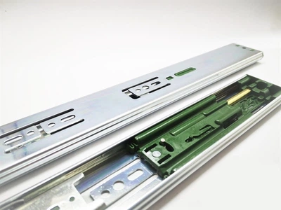 Направляющие телескопические GTV с доводчиком и отталкивателем PUSH TO OPEN+SOFT CLOSE VERSALITE PRO L-400мм