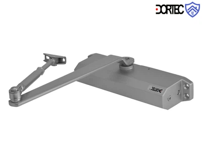 Доводчик дверний Dortec DT-514H з фіксацією у відкритому положенні 45-85 кг 248x45x72 мм срібло