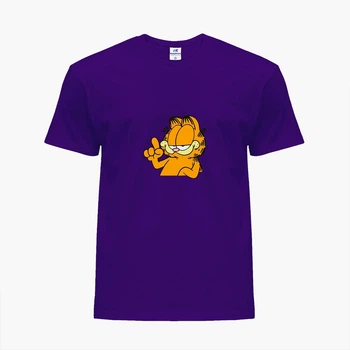 Детская футболка Гарфилд (Garfield) (25186-1945) 146-152 см Хлопок Фиолетовый