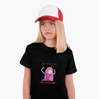 Детская футболка Время приключений Принцесса пупырка (Adventure Time Lumpy Space Princess) (25186-1576) 134-140 см Хлопок Черный